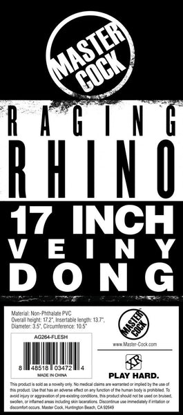 Raging Rhino-17-inch-Huge-Dildo-Suction-Cup-A-Butt-Plug-Sex-Toy-For-Men - PleasureYouPleasureMe